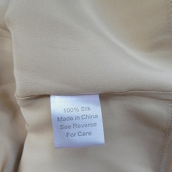 PARKER Crosby Color Block Keyhole Silk Dress - Picture 12 of 13